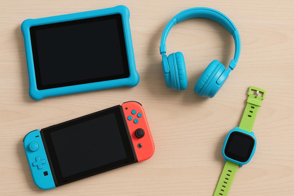 The Most Popular Devices You Can Get For Your Children Various popular kids’ electronic devices and gadgets, including tablets, smartwatches, and headphones