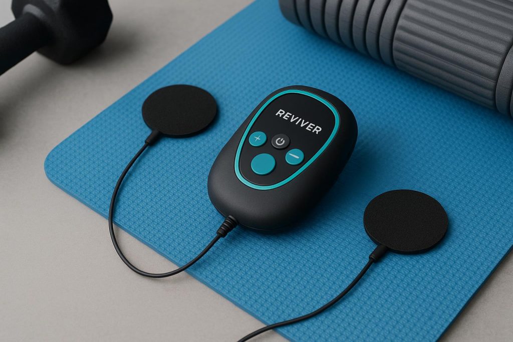 REVIVER device showcased for enhancing muscle tone and conditioning the muscular system