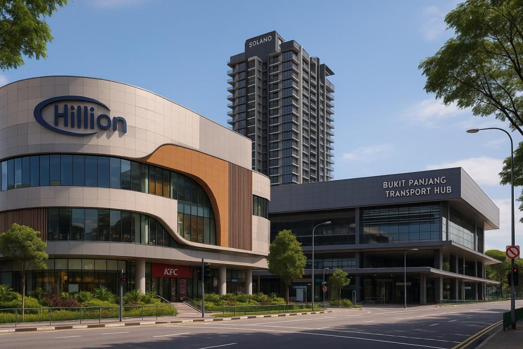 Solano Grand Benefits from Proximity to Hillion Mall and Bukit Panjang Integrated Transport Hub Solano Grand near Hillion Mall and Bukit Panjang Integrated Transport Hub in Bukit Panjang