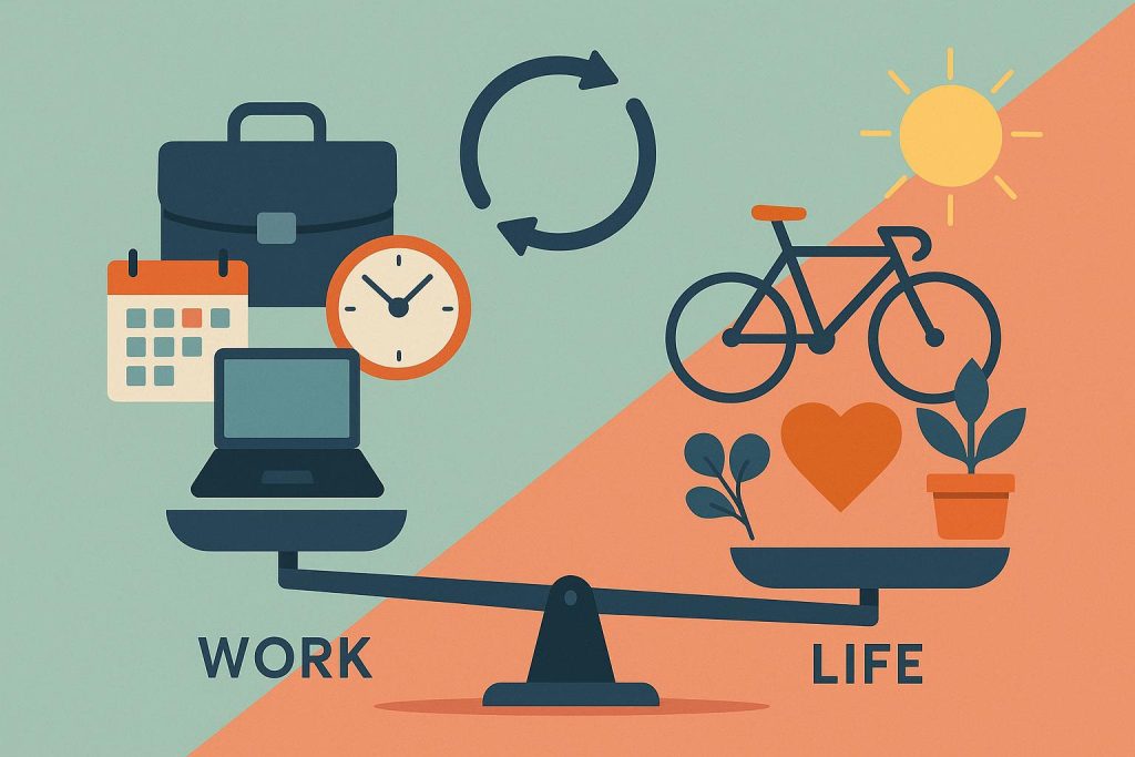 La Wanda Moorer: Rethinking Work-Life Balance Through Integration, Not Equilibrium Work-life integration concept featuring blended professional and personal elements in harmony